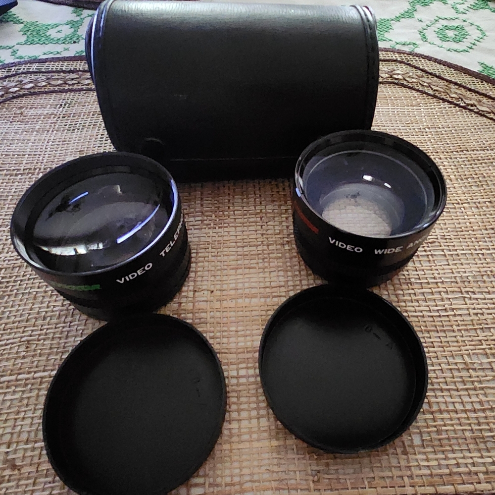 ZYKKOR Lenses- Video Wide Angle,  Video Telephoto